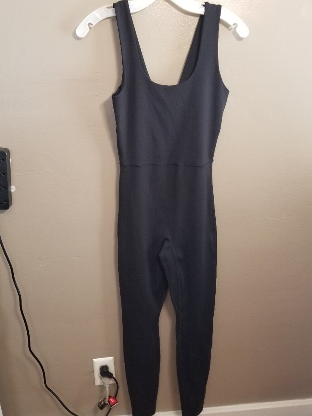 All In Motion Black Tank Catsuit Bodysuit Small